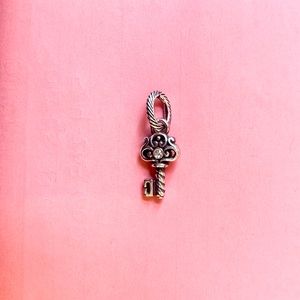 BRIGHTON silver-played key charm 🗝️